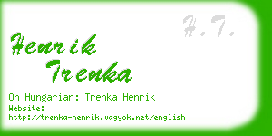 henrik trenka business card